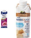 Nepro Nutrition Shake pour les patients dialysés avec des protéines de 19g, 420 Calories, Berry mélangé, 24 Compte et NOVASOURCE Formule rénale pour les patients dialysés avec 475 Calories, 22g Protéines, Mocha, 24 Compte