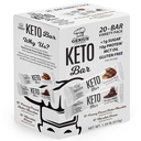 Genius Gourmet Gluten Free Keto Protein Bar, Schokolade Keto Bars, Premium MCTs, Low Carb, Low Sugar (Variety Pack, 20 Count (Pack von 1))