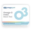 OmegaQuant Omega-3 Index Basic - Das Original Omega-3 Bluttest-Kit mit einem Tropfen Blut Home-Kit, beinhaltet Blutkollektion Kit | 1 Omega-3 Test-Kit