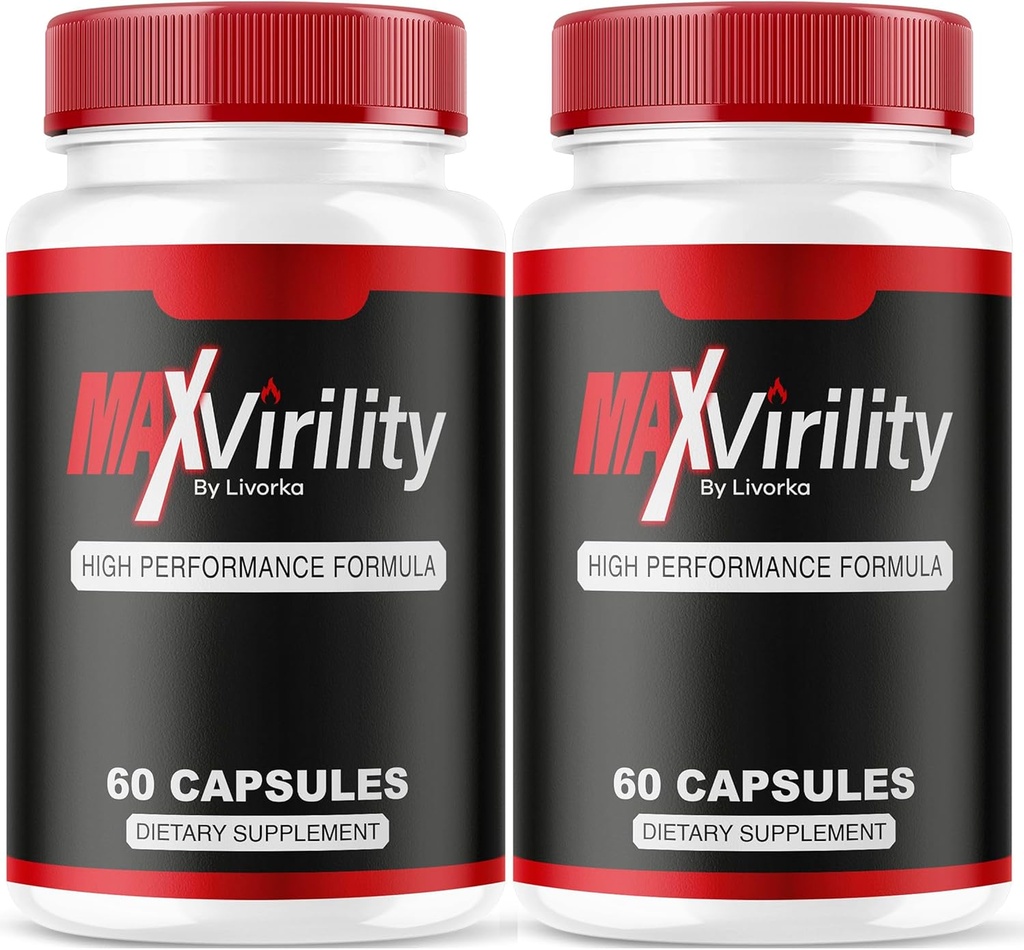 (2 Pack) Max Virilità per gli uomini, Max Virility, Max Virilità per gli uomini, MaxVirility Capsule, MaxVirility, Max Virility Supplement, Max Virility Pills per gli uomini, Max Virility Pills, 120 capsule per 2 mesi