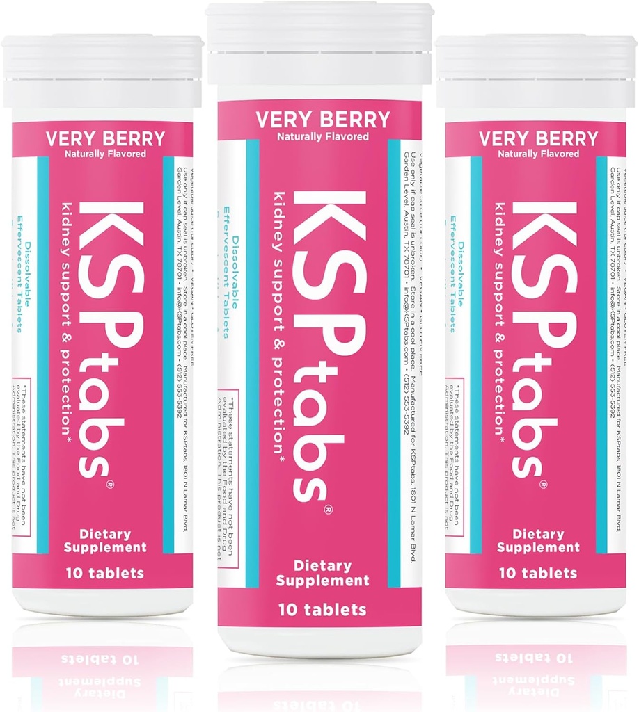 Tutto naturale Hydration & Kidney Health Supplemento per combattere la formazione di cristallo di ossalato di calcio, pacchetto molto Berry-3