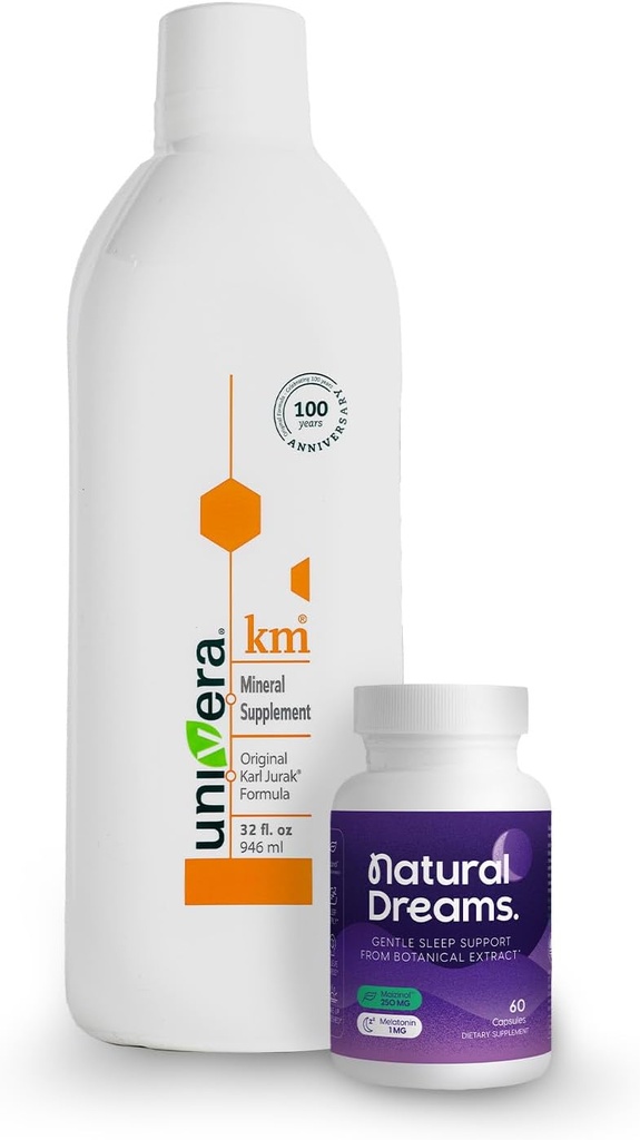 Univera Dream Wellness Combo, km & Natürliche Träume, Kalium Unterstützt, Körper pH-Blut Balance, Tiefschlafunterstützung