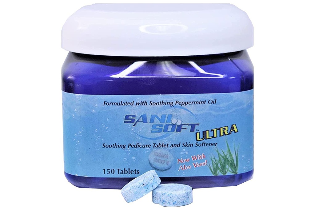 SANI CARE Sani-Soft Peppermint Formulated with Relaxing Peppermint Oil and Aloe Vera 150 Tabs SAN0200
