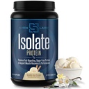 Isolare la polvere di proteine del siero di siero di latte e l'idrolisato con gli aminoacidi inclusi la glutammina per la crescita e il recupero del muscolo magra - Gelato di Vanilla (30 Serve)