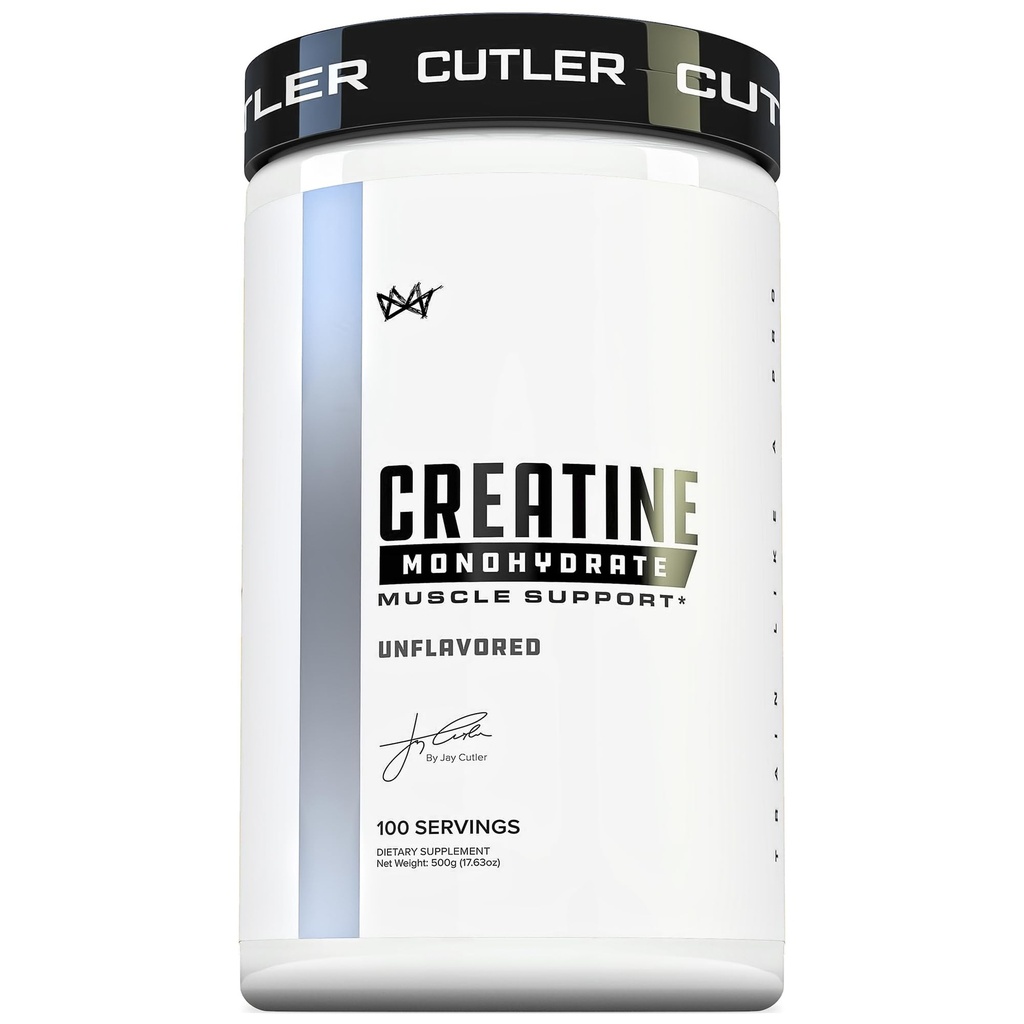 Cutler Nutrition Pure Creatine Monohydrate - 5g pro Servieren - Premium Muscle Builder steigert Leistungsfähigkeit und Erholung - Entflammt für einfaches Mischen (100 Servierungen)