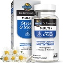 Giardino della vita Dr. Formulated Multi+ Stress & Mood, Fermented Liposomal Multivitamin + Ashwagandha, B Vitamine & Probiotici - 60 Capsule, Integratore di Vitamina e Minerali Alimentari Interi