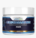 VITAMISAN Premium Organic Glucosamine & Chondroitin Cream with MSM, Arnica, & Collagen