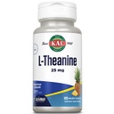 KAL L Theanine 25 mg ActivMelt - Relax, Stress, Mood e Focus Supplement - Delizioso ananas naturale aroma con Stevia - Vegetariano - 120 Serve, 120 compresse dissolvere istantanea