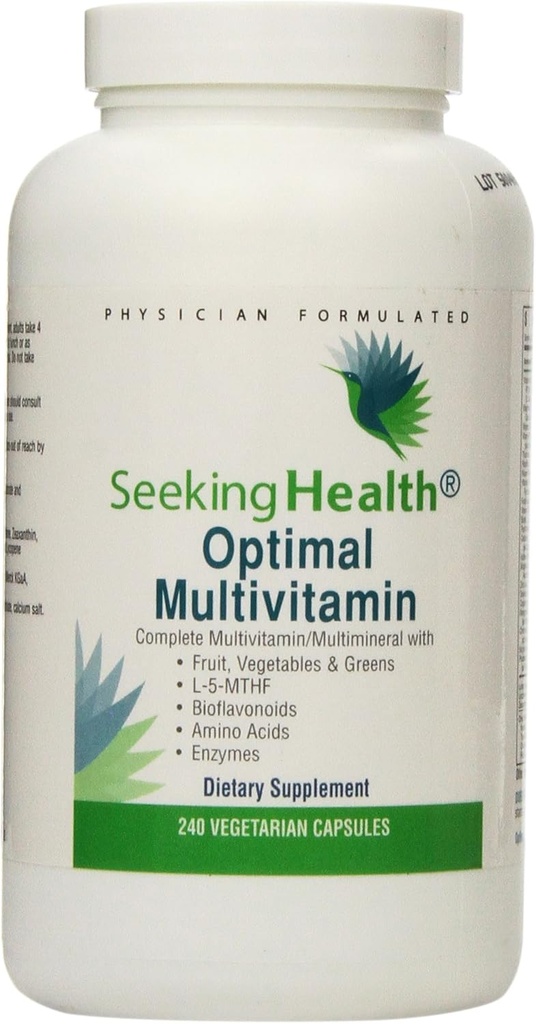 Suche Gesundheit Optimal Multivitamin | 240 Kapsel | Multivitamin Ergänzung | Täglich Multivitamin | Multivitamin für Männer | Multivitamin für Frauen