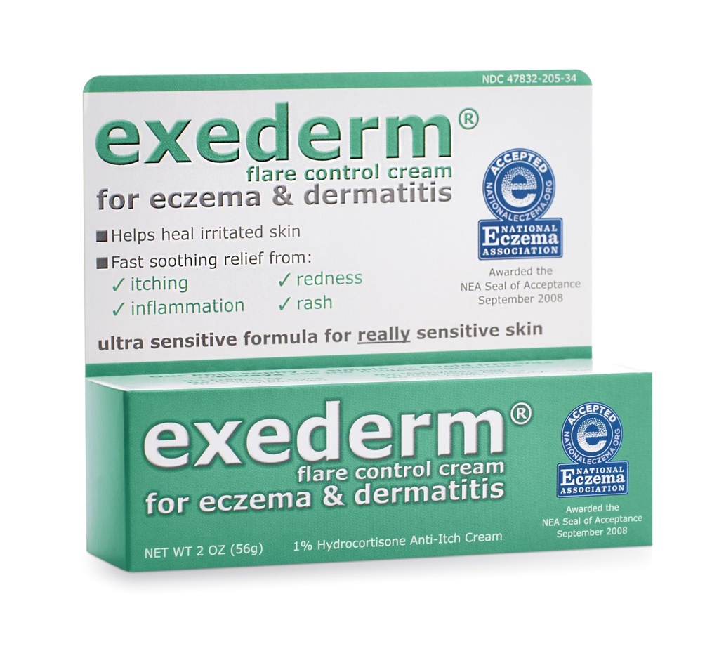Exederm Flare Control Cream für Eczema & Dermatitis, 2oz