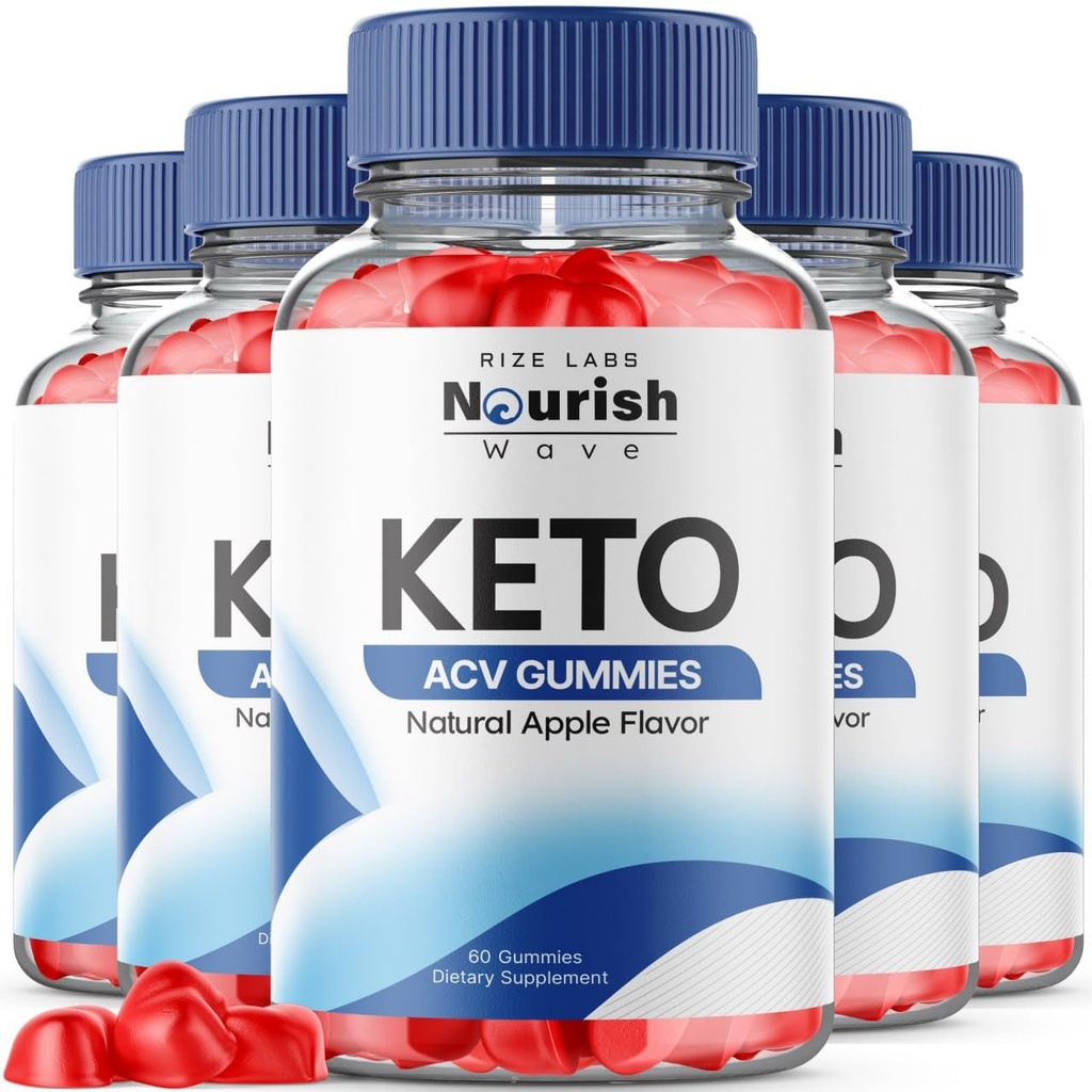 rize labs - Nourish Wave Keto ACV Gummies supporta la perdita di peso avanzata, per una migliore digestione, Stamina e Endurance (300 Gummies)
