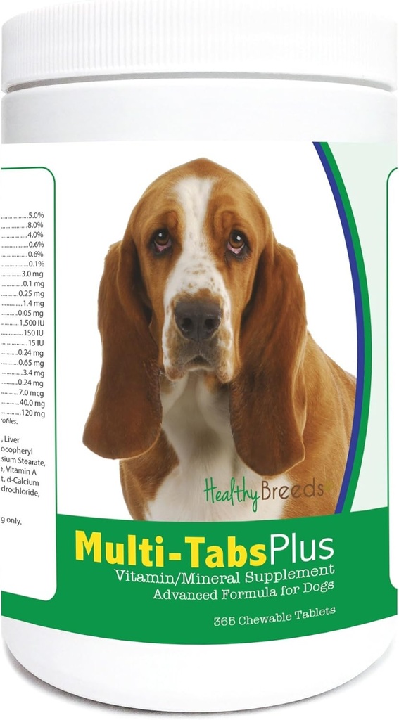 Healthy Breeds Basset Hound Multi-Tabs Plus Chewable Tablets 365 Count