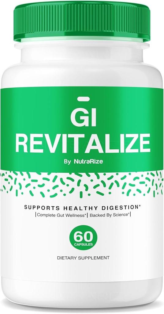 GI Revitalize Capsules - GI Revitalize Pro Pillole per sostenere la digestione sana, GI Rivitalizzata Formula avanzata per la salute del fegato, G I Revitalizer Massima resistenza Recensioni supplemento (60 capsule)