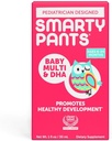 SmartyPants Baby Multi&DHA Ergänzung:Liquid Multivitamin mit Vitamin D3, C,Vitamin B6,Biotin,Choline & Lutein, für Infants 6-24 Monate, Glutenfrei,Natürliche Frucht Geschmack,30 Servierungen(Package May Vary)
