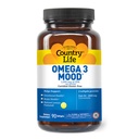 Country Life Omega 3 Mood – 2000mg Fischöl mit EPA & DHA – Gehirn, Herz- und Stimmungsunterstützung – Lemon Flavored, No Fishy Nachgeschmack – Certified Gluten Free, Non-GMO – 90 Softgels