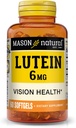 Mason Lutéine naturelle 6 mg avec vitamine E, 2 mois d'approvisionnement, santé de la vision et de la fonction oculaire, soutient la santé normale des yeux