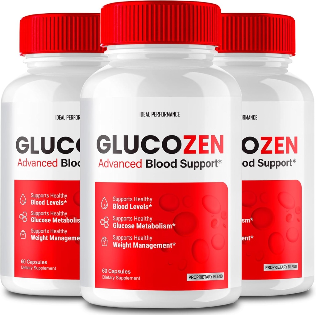 Glucozen Kapseln, Glucozen Unterstützung Ergänzung Pillen - Maximale Stärke, Glucozen Gesundheit & Wellness Kapseln, Glucozen Alle natürlichen Formel Pillen, Gluco Zen Health Kapseln Bewertungen (3 Pack)