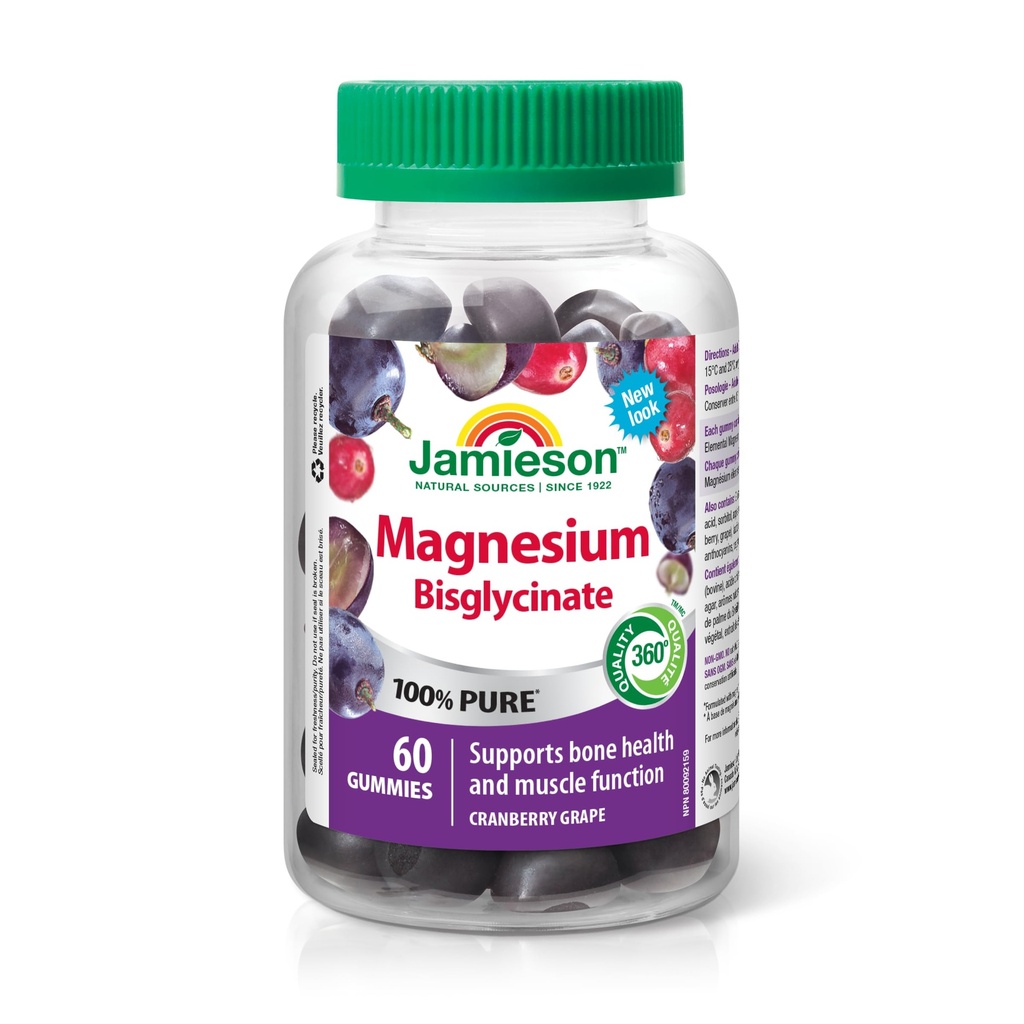 Jamieson Magnésium Gummies, 60's