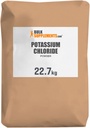 BulkSupplements.com Polvere del cloruro di potassio - Sostituto del sale del cloruro di potassio - senza glutine, 200 mg per porzione, 22.7g (50 lbs) (pacchetto di 1)