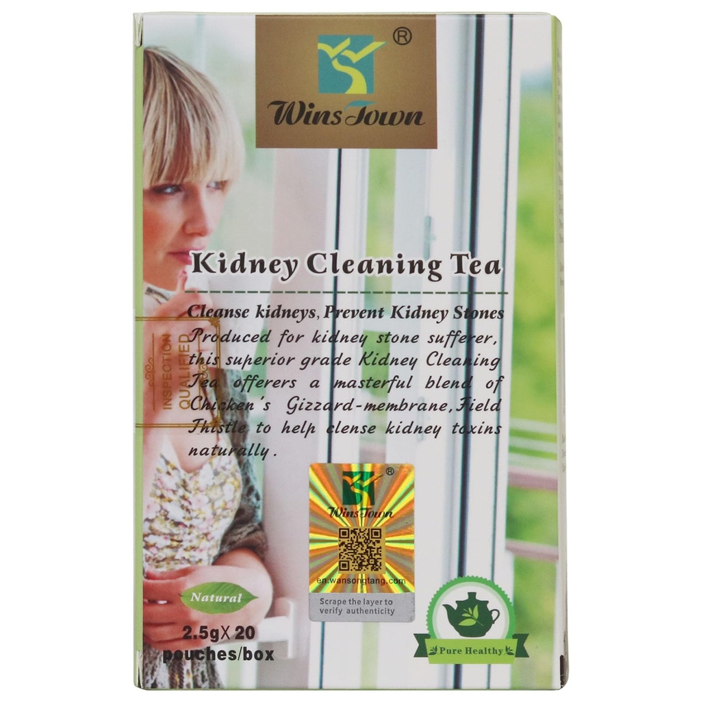 Wins Town Kidney Stones Reinigungstee, Steinbrecher für Kidney Cleanse und Detox, 20 Teebeutel