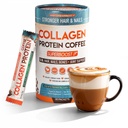 Polvere di peptidi di caffè proteico del collagene – per una migliore messa a fuoco, energia, digestione, Bloating & Immunity per le donne & uomini | Supporta pelle brillante, capelli, unghie, pelle, Bone & Joint Health | 30 Servings