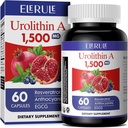 Urolithine Supplément 1000 mg Plus Trans-Resvératrol, Anthocyanines, Thé vert,Promouvoir un vieillissement en santé,Supporte Cellulaire et Énergie pour les hommes et les femmes, 60 Capsules-61