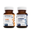 Metagenics Bundle - Zink A.G. & D3 10.000 + K - 60 Tabletten von Zink A.G. für Immununterstützung, Knochengesundheit, Energiemetabolismus - 60 Softgele von D3 10.000 + K für Immununterstützung, Herzgesundheit