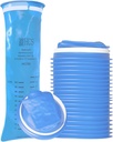 HCS Emesis Bags Monouso - Premium, Grado di Ospedale, Adulti & Kids - Borse di Vomit Monouso per Auto, Viaggi, Uso domestico - Gettare, Barf, Puke - 24, Forte (40 fl oz)