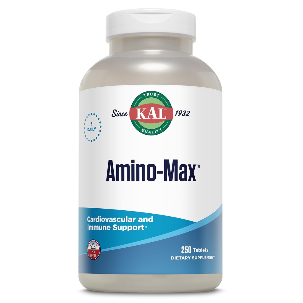 KAL Amino Max, Aminoacidi, Multi-Mineral Complex Minerali Chelati 250 compresse