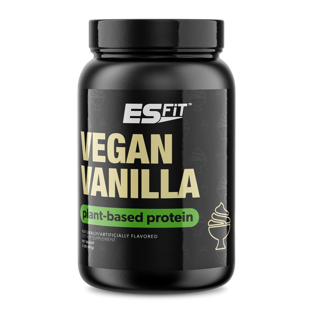 Proteine a base vegetale | 2lbs | 20g di Protein | Ripristino muscolare post allenamento | Testato e certificato (Smooth Vanilla)