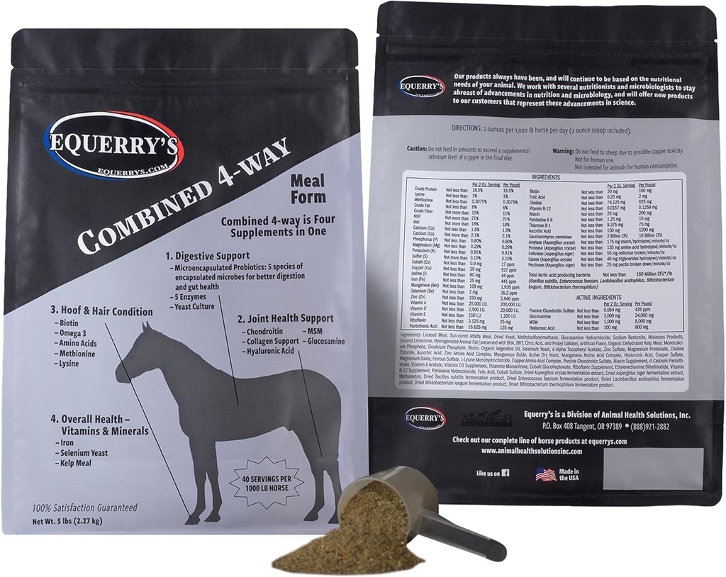 Equerry's Kombinierte RX 40 Futter für 1000 lb Pferd, 5lb.