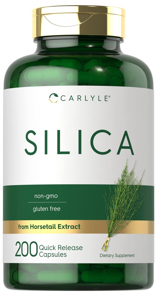 Carlyle Silica Supplement Capsules de 200 Count de l'extrait de queue de cheval