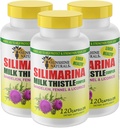 Sonnenschein Natürliche Milchdistel Komplex. Lebergesundheitsunterstützung, Entgiftung, Antioxidans Verteidigung und natürliche Leberfunktion Verbesserung. Fördert Verdauungsgesundheit. 600 mg. 120 Kapseln. Pack von 3.