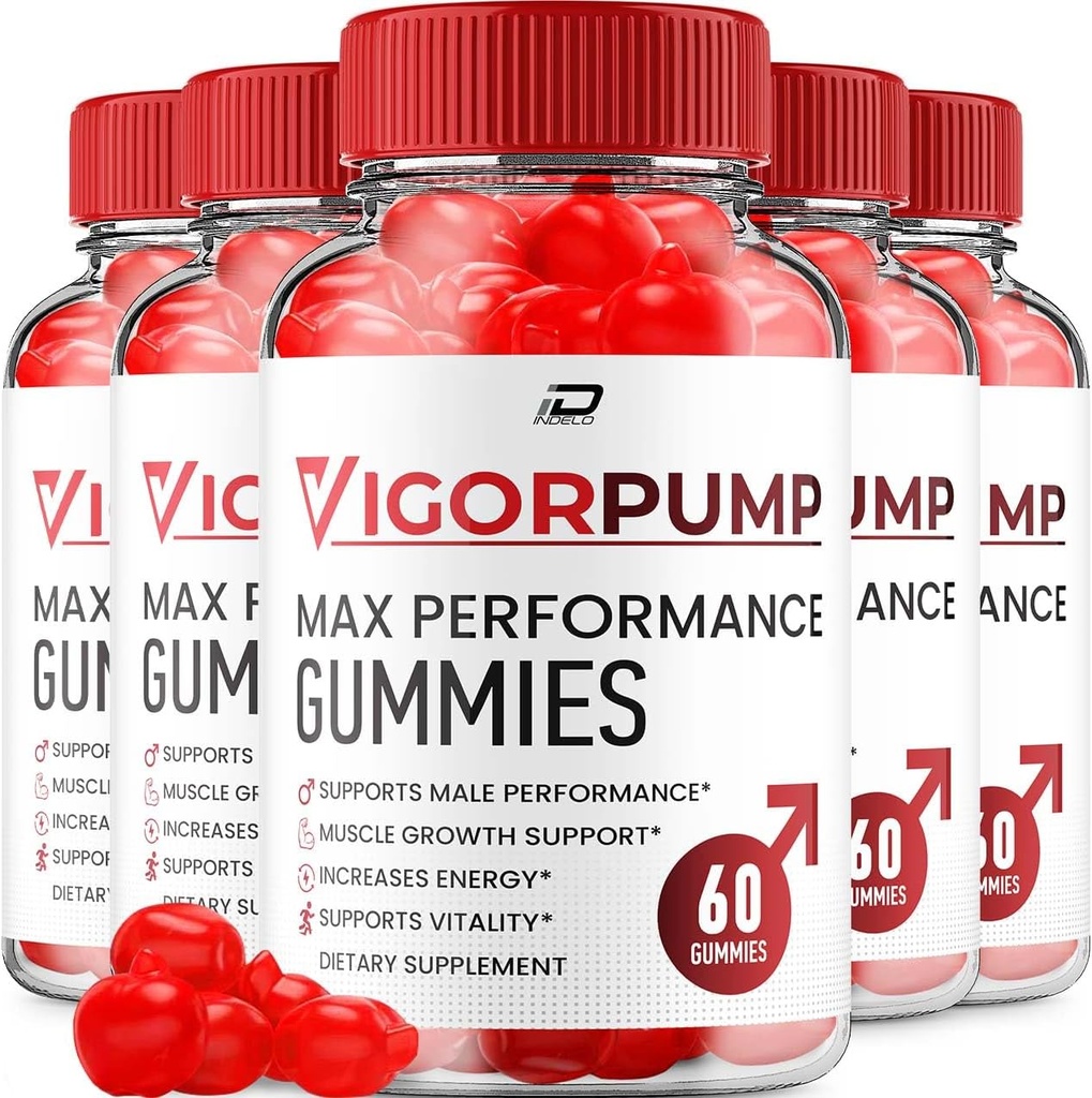 Vigor Pump Gummies per gli uomini – VigorPump Male Gummies Integratore Naturale, Pump Vigor Gummies Recensioni (5 Pack - 300 Gummies)
