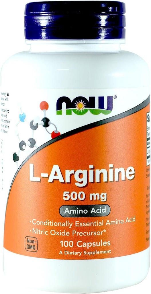 Jetzt Lebensmittel Arginin 500mg, 100 Kapseln (Pack von 2)