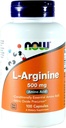Now Foods Arginine 500mg, 100 Capsules (Pack of 2)