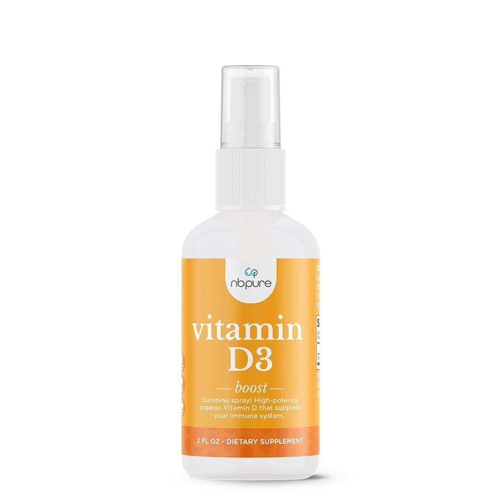nbpure Bio Vitamin D3 Spray - High Potency Liquid 1000IU Pro Servieren für Frauen, Männer, Kinder - Cholecalciferol 'Sunshine' Supplement - einfach zu bedienen, familienfreundlich, On-The-Go Reisen