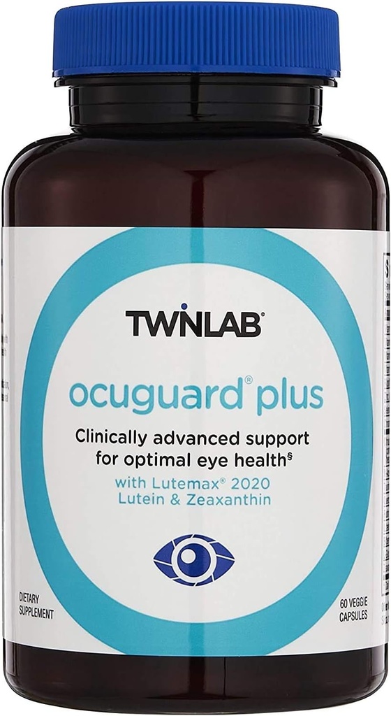 Twinlab Ocuguard Plus - Augenergänzung mit Zink, Vitamin A, C & D - 60 Veggie Kapseln