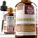 Rejuvica Health Active Turmeric 4oz XL Super Size - Advanced Liquid Supplement Tincture - Curcuma Longa Extract Drops - Radici Turchesi Solo - Curcumina naturalmente Oscurante
