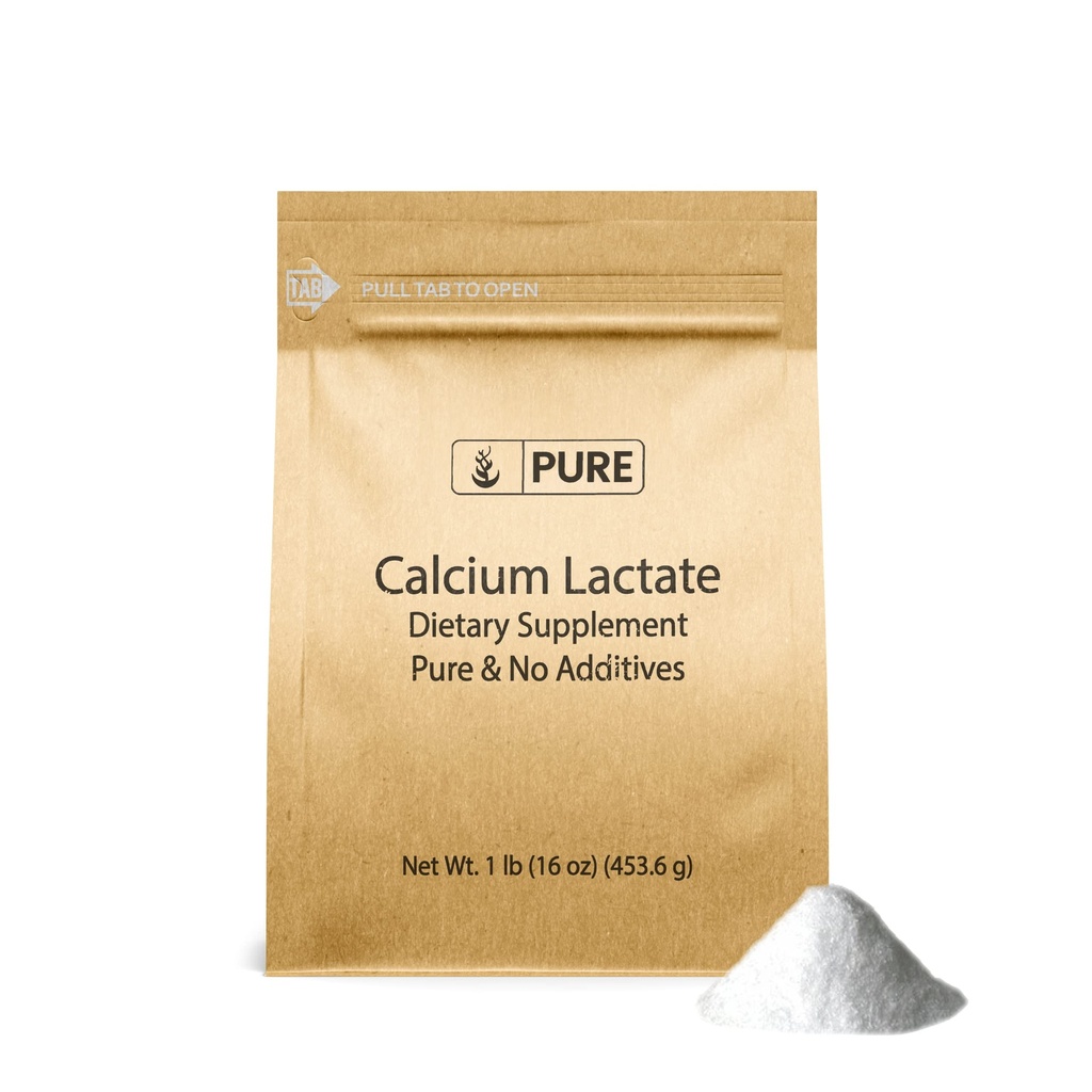 Ingredienti originali puro Lattato di calcio (1lb) Supplemento di calcio, Electrolyte, Non OGM