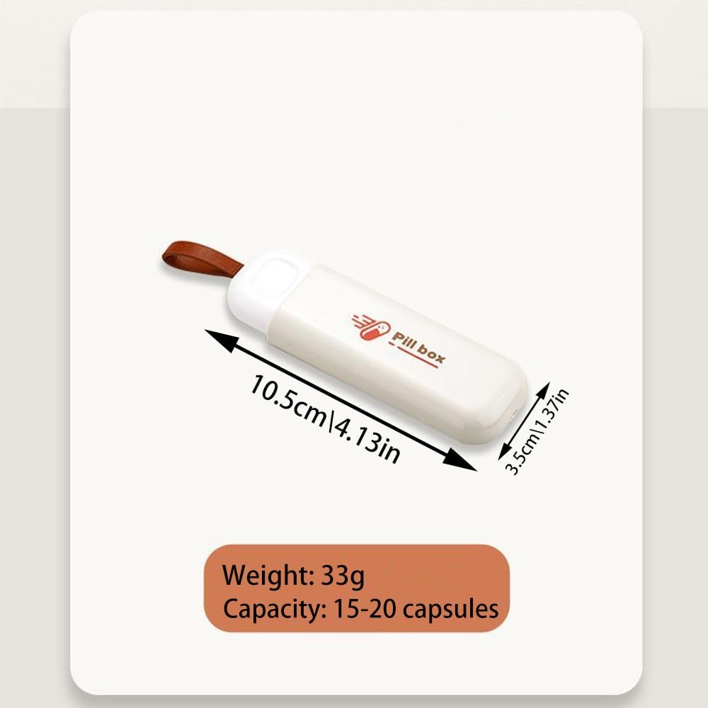 Organizzatori di Pillole da viaggio 2 pz, BOSOIRSOU Scatola di Pillola Giornaliera, Dispenser di Pillola di Giorno, Caso di Pillola, Organizzatore di Medicina di viaggio, Contenitori di Pillole per Vitamine Integratore di Oli di Pesce