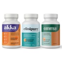 Emma Gut Health & Elimipure Gut Cleanse & Akka Liver Cleanse – 3-in-1 Detox Bundle für Verdauungsbalance, Regularity & Metabolism Support | Unterstützt die Beseitigung von Abfällen & Microbiome Gesundheit