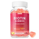 Biotina 10000mcg Keratin Collagen Gummies Supplementi Chiodi per capelli Vitamine Crescita giornaliera dei capelli & rinforzanti Gummies per le donne Vegan Biotin e Vitamina C Gummy 60 Conte