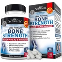 BioSchwartz Bone Strength Supplement - Gentle Non-Constipating Bone Health Supplement für Damen und Herren mit 9-in-1 Complex mit Calcium Magnesium Zink D3 K2 &amp; Mehr - 3. Partei getestet - 1 Monat
