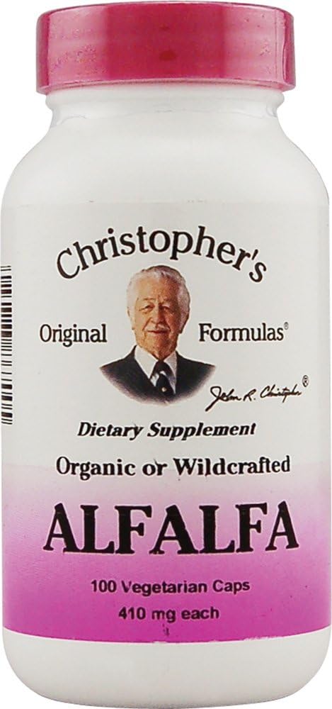 Alfalfa di Christopher - 410 mg - 100 capsule vegetariane