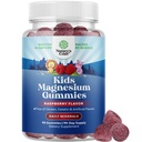 Bambini Magnesio Gummies - Calma rilassante Mg Citrato Supplemento con Raspberry Flavor - Calma Magnesio Supplemento per Nerve Health Muscles & Healthy Heart Support - Mag Citrate Gummies - 90 Count Pack