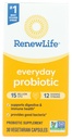 Rinnovare la vita quotidiana capsule probiotici, supplemento giornaliero Supporta la salute urinaria, digestiva e immunitaria, L. Rhamnosus GG, latticini, soia e senza glutine, 15 miliardi di CFU, 30 conte