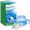 SinuCleanse Soft Tip Neti Pot Nasal Wash System, Linderung Nasal Congestion Durch Kalt & Flu, Trockenluft, Allergien, 30 All-Natural Saline Packets, Made in USA