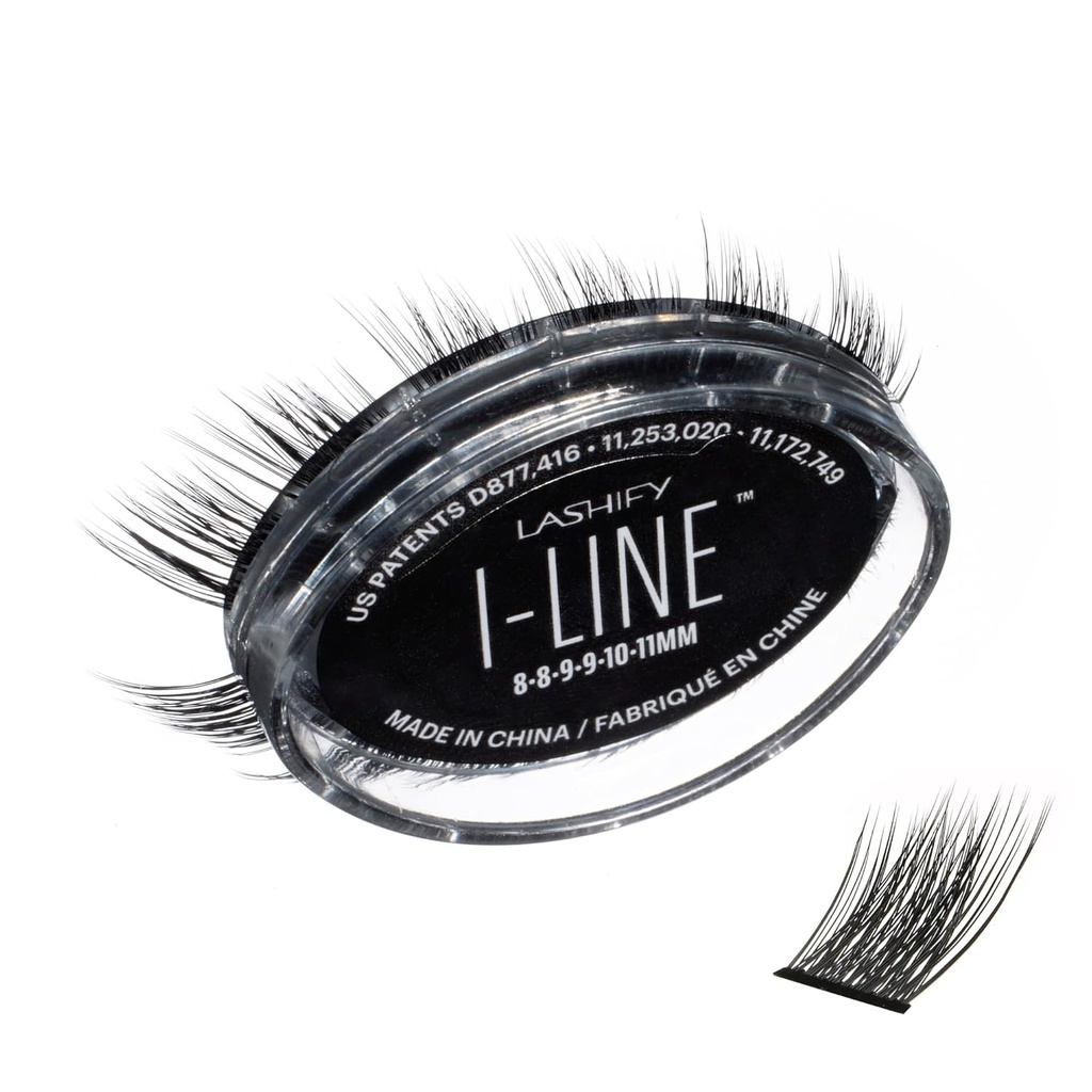 Lashify I-LineCourt Gossamer pré-mâché, facile bricolage faux cils pour créer un look en angle et un effet eyeliner