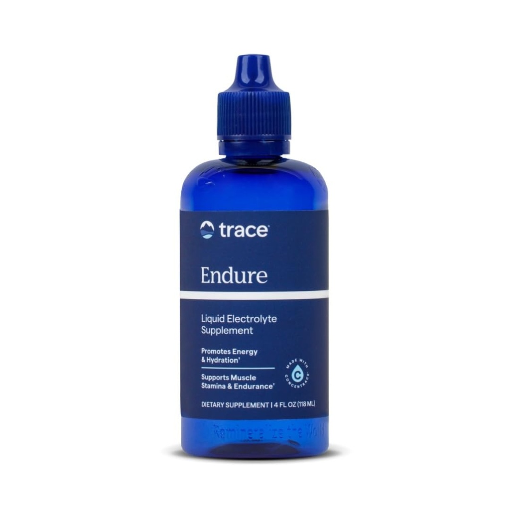Trace Minerals Endure - Mineral Absorption Supplement - Electrolyte Supplement to Aid Hydration & Healthy Energy - Performance Support with Magnesium & Chloride - Vegan - 4 fl oz (48 Servings)
